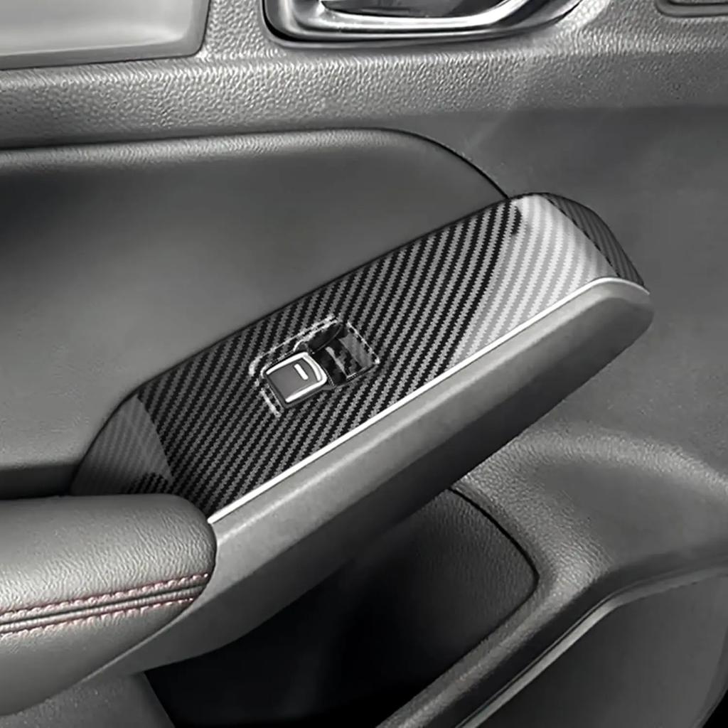 Carbon Fiber Style Window Switch Panel Cover for Acura Integra 2023-2025