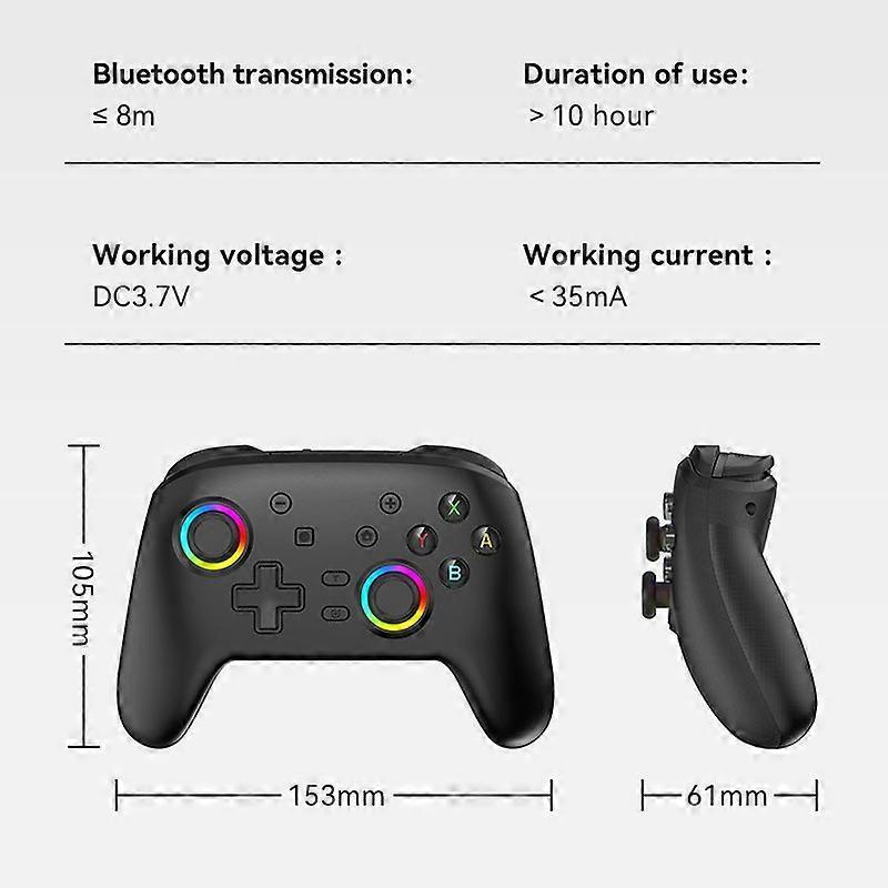 Wireless Bluetooth Somatosensory Vibration Gamepad for Nintendo Switch/Switch PRO