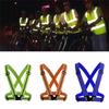 Cycling Flexible Night Security High Visibility Reflective Vest Stripes Jacket Safety Stripes