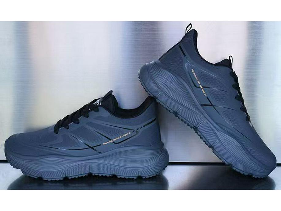 Brandneue wasserdichte Leder-Sneaker für Herren, superleicht, rutschfest, weiche Sohle, vielseitig für Fitness und Laufen, Schwarz.