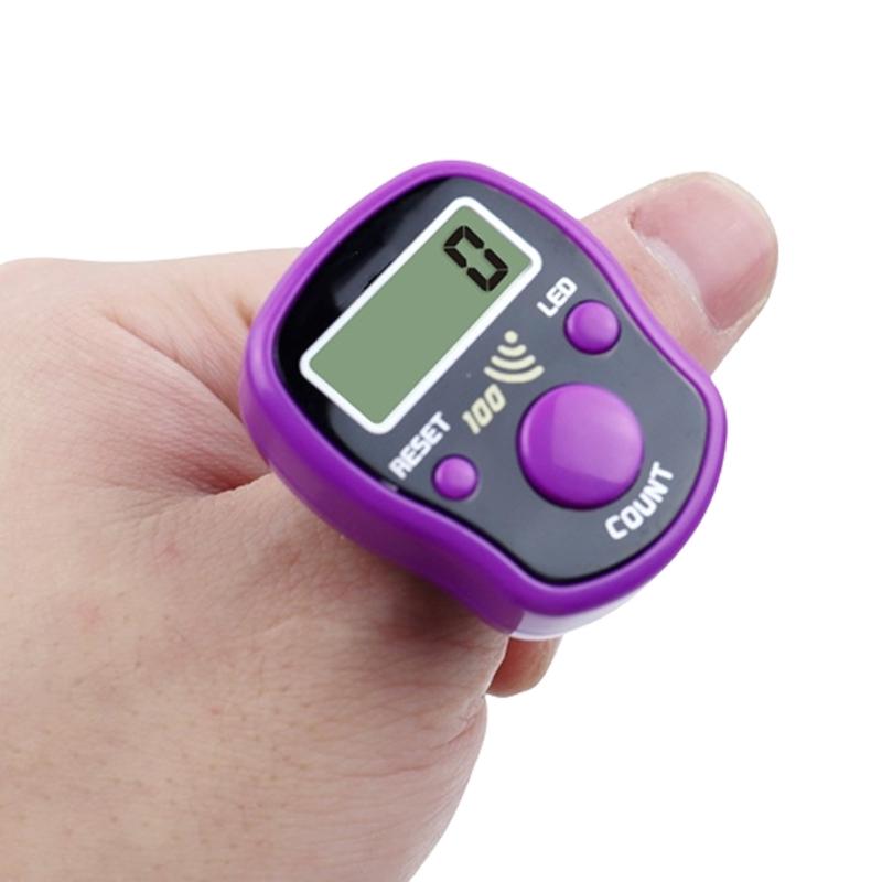 Mini Counter Manual Clickers Counter with Resettable Digits Led Screen for Sports Event Crafting Row Counting Lightweight