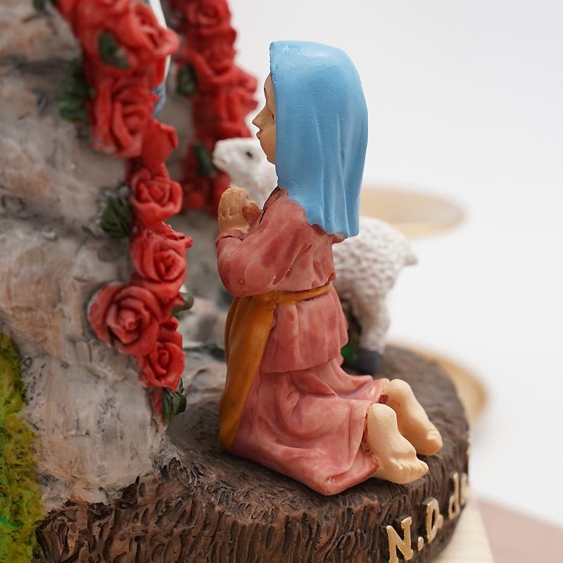 Our Lady of Lourdes Resin Statue Room Decoration Gift Catholic Crafts Family Decorations