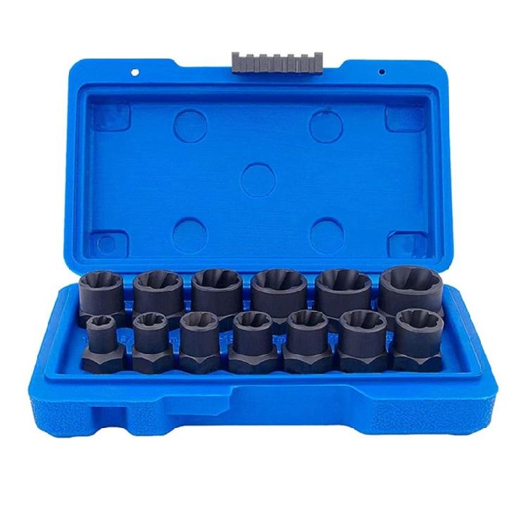 13Piece Multifunctional Impact Bolt Nut Remover Set Nut Extractor Socket Bolt 1