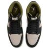Pánské tenisky Air Jordan 1 Mid Off Noir Medium Olive Černé Světle-ořechově-hnědé HV4091-102