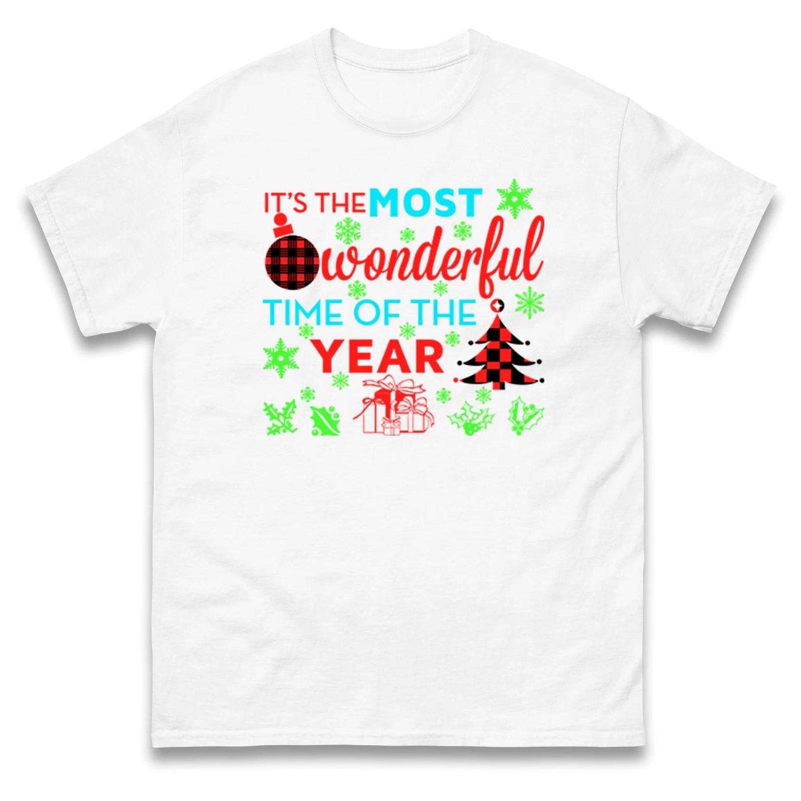 It s The Most Wonderful Time Of The Year Christmas T Shirt,Festive Holiday Tee 2XL