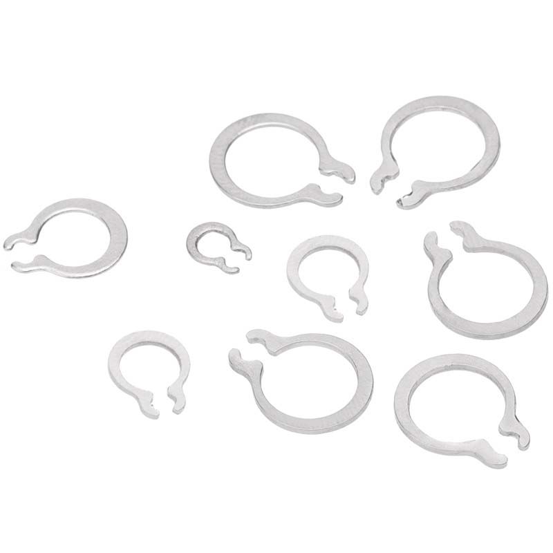 100-500Pc M3-M9 Stainles Steel/65Mn C-type Retaining Clip Snap Ring C Type External Circlip Retaining Rings Shaft Circlip Washer