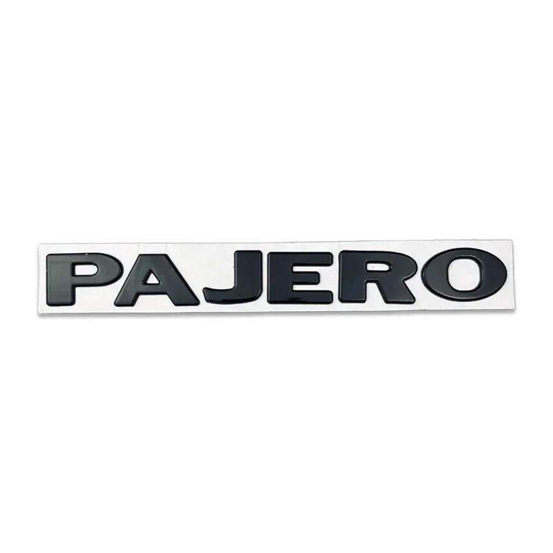 Metal Alloy Car Rear Letter Emblem Trunk Sticker for Mitsubishi PAJERO Logo Decorative Badge Auto Modification Accessories MQ9