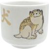 Cute Tableware Sake Cup Dog Design Katsushika Hokusai Goods Japanese Tableware Sundries Made In Japan White 5 X 5 Cm Made In Japan "Hokusai