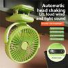 L8RE Rechargeable Miniature Desk Fan 5 Speed Setting 360 Rotation Clip Mount Fan For Car Indoor Outdoor Use Cooling Device
