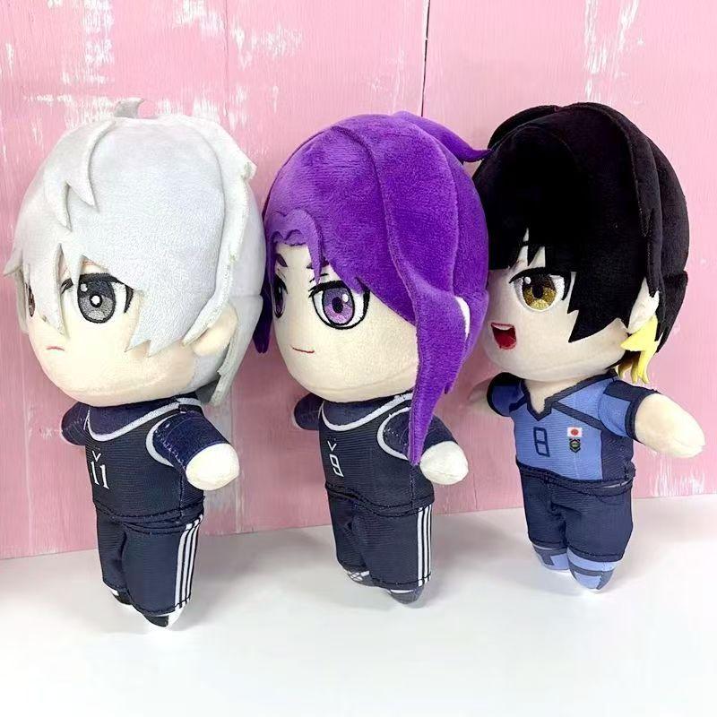 Anime Blue Lock Figuren 20cm Bachira Meguru Tsugumi Seishiro Mikagami Rei Puppe Spielzeug Kinder Kissen Sofa Dekoration Geschenk