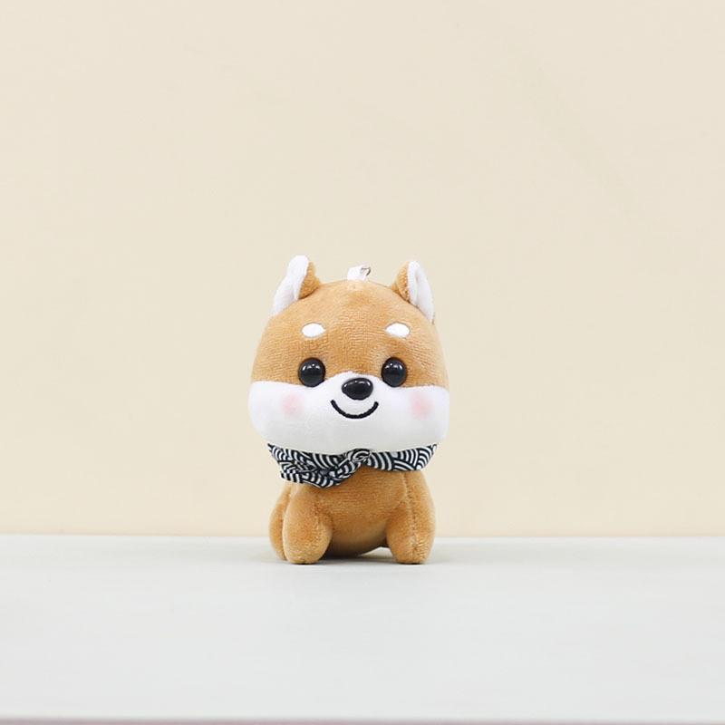 Fluffy Inu Shiba Plush Keychain Charming Toy Adorable Dog Doll For Backpack Decor