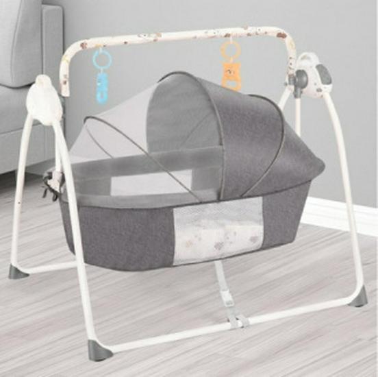Автоматическая детская успокаивающая качающаяся колыбель-кровать