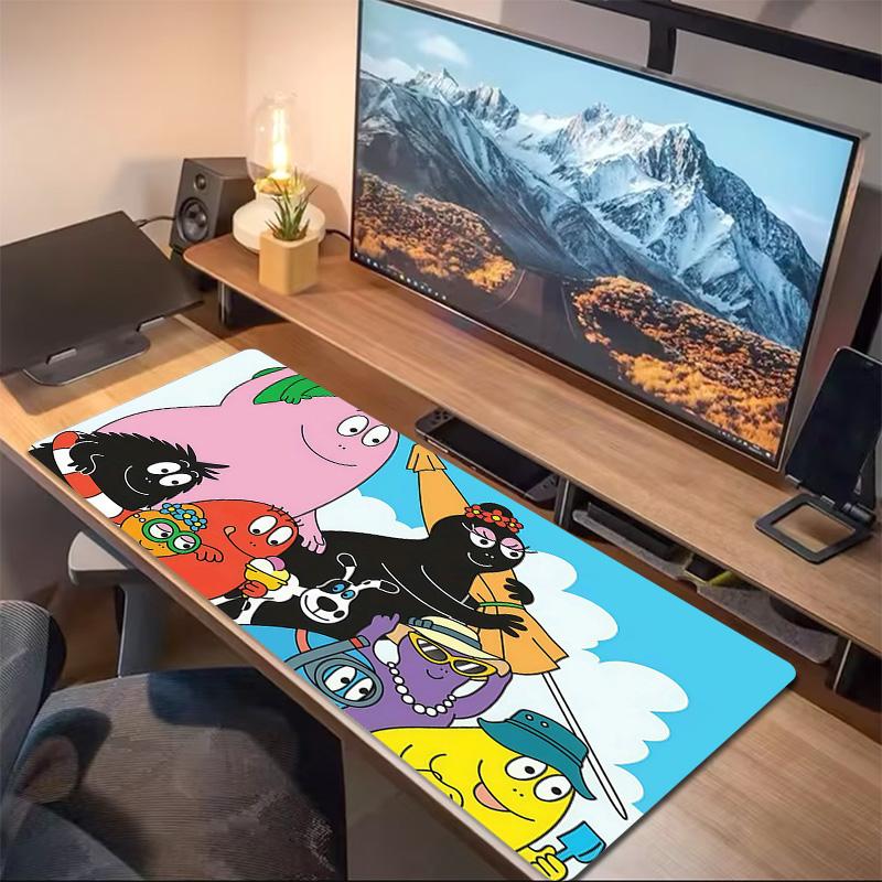 Barbapapa3 Print  Cushion Non-slip Laptop Tablet Big Mousepad XXL Mat Mini PC Playmat With Lock edge
