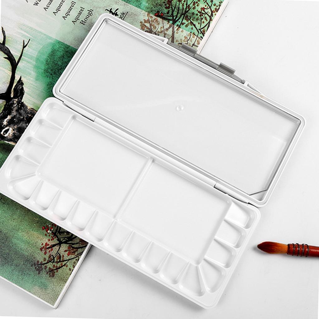 Paint Watercolor Box Moisturizing Pigment Hard Cover Case Foldable Watercolor Painting Box