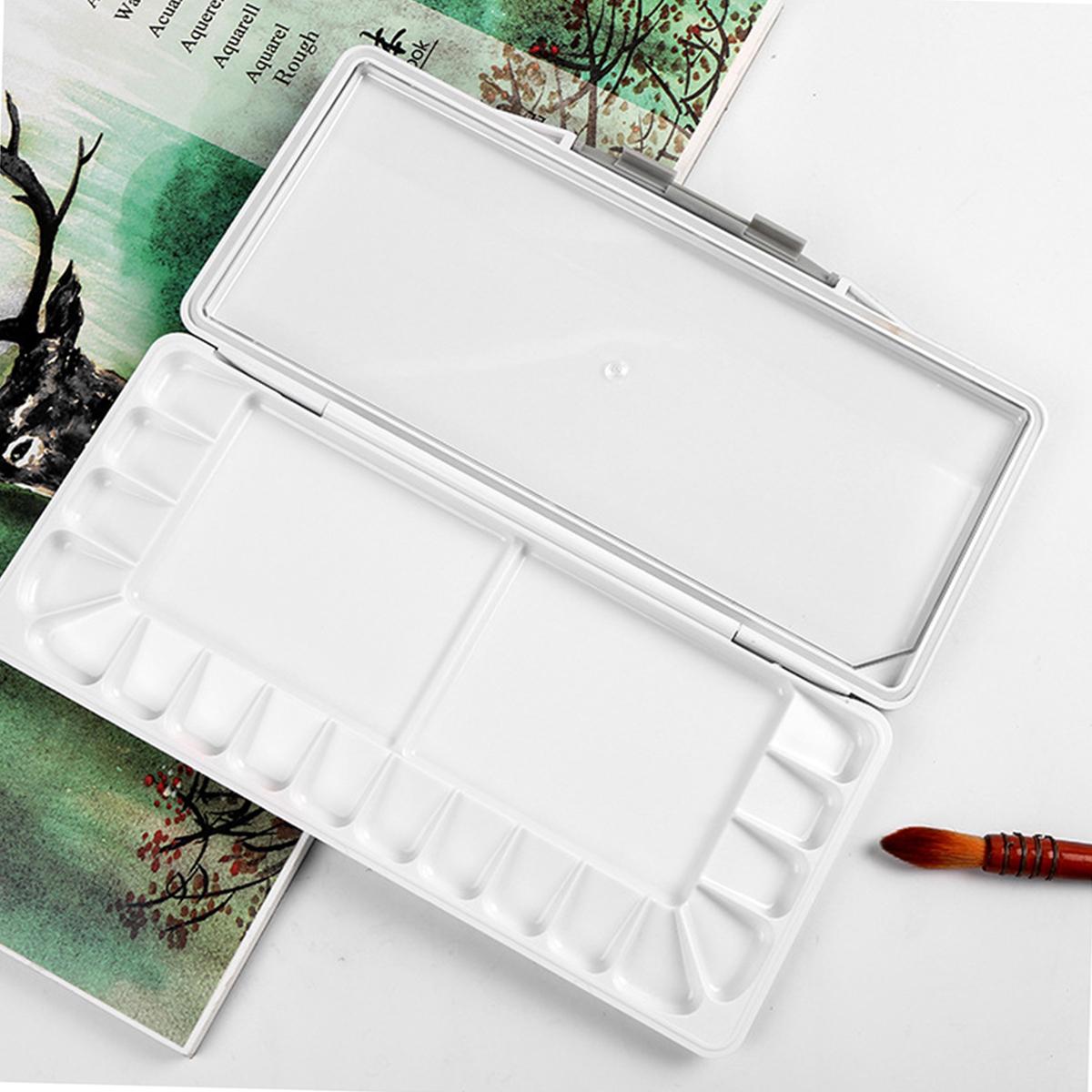 

Paint Watercolor Box Moisturizing Pigment Hard Cover Case Foldable Watercolor Painting Box