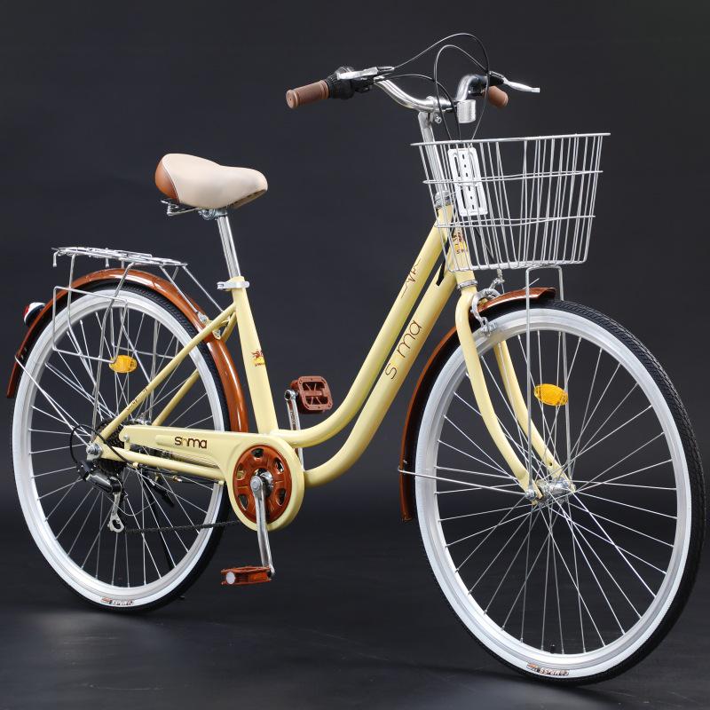 Sanhe Horse 24/26-inch Unisex Commuting & Shopping Bike with Variable Speed and Lightweight Design