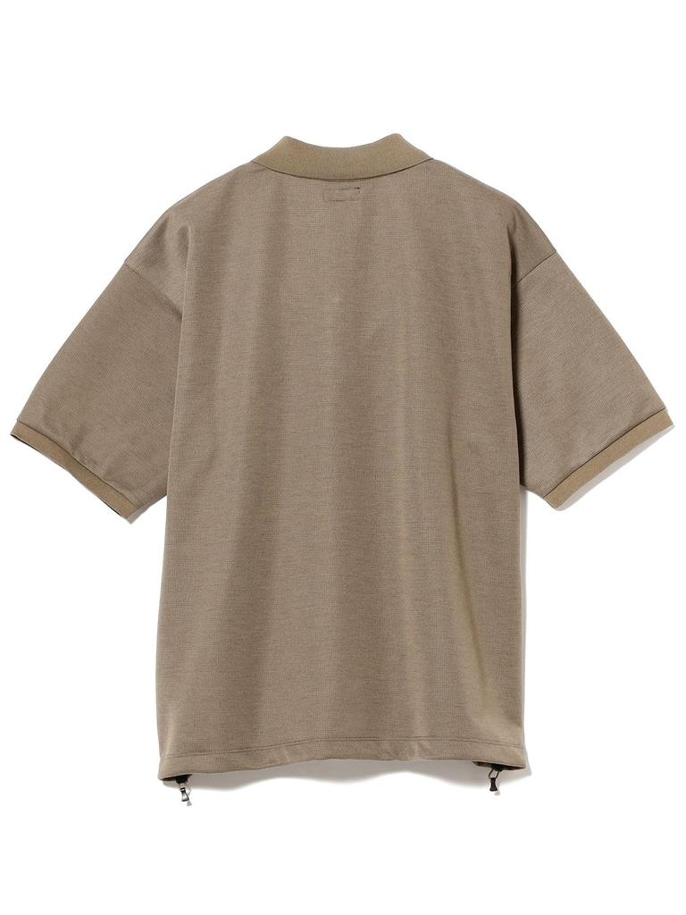 Beams S/S Polo Tech Polo Shirt, Men's, Taupe, Size L