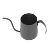Compact Stainless Steel Narrow Spout Coffee Kettle with Drip Pot and Measuring Cup, Perfect for Kitchen, Office, Coffee, Tea, and More (Seven-Letter