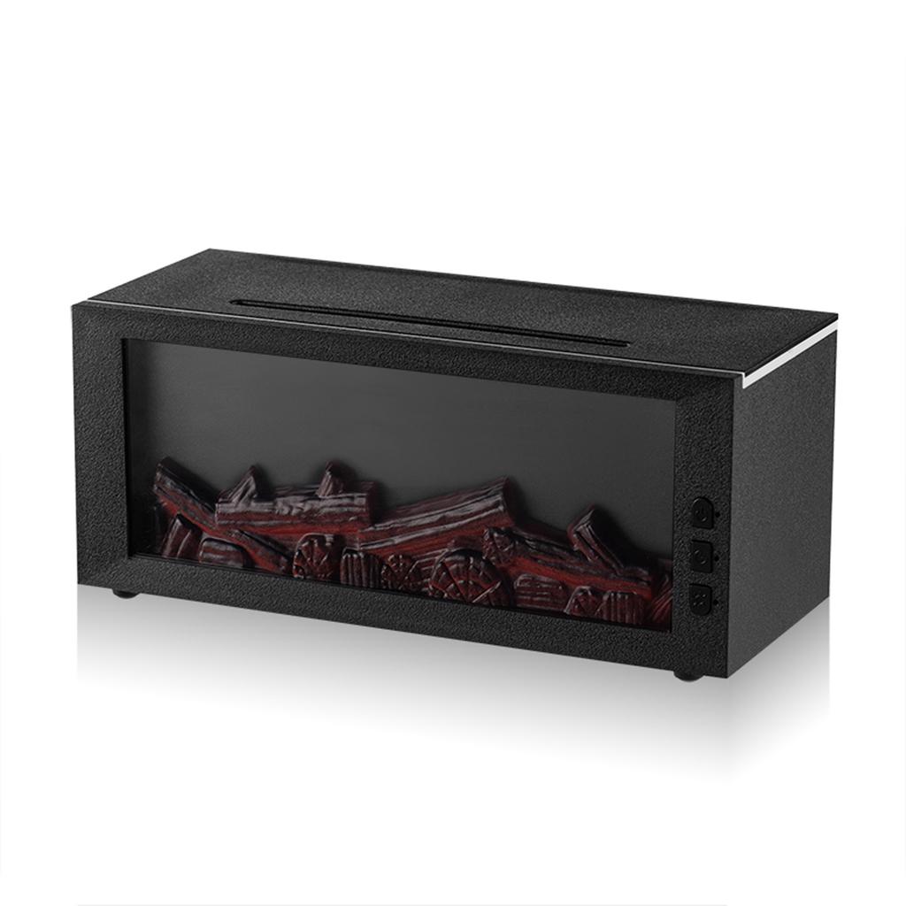 Fireplace Flame Air Diffuser Humidifier 7 Colors Essential Oil Diffuser with Timer Aroma Diffuser for Home Bedroom Office Yoga