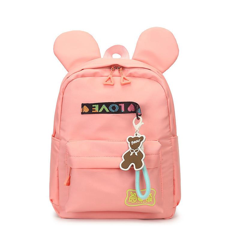 

Stylish Modern Canvas Backpack For Kids Boys And Girls With Animal Prints And Air Cushion Straps In Multiple Colors розовый