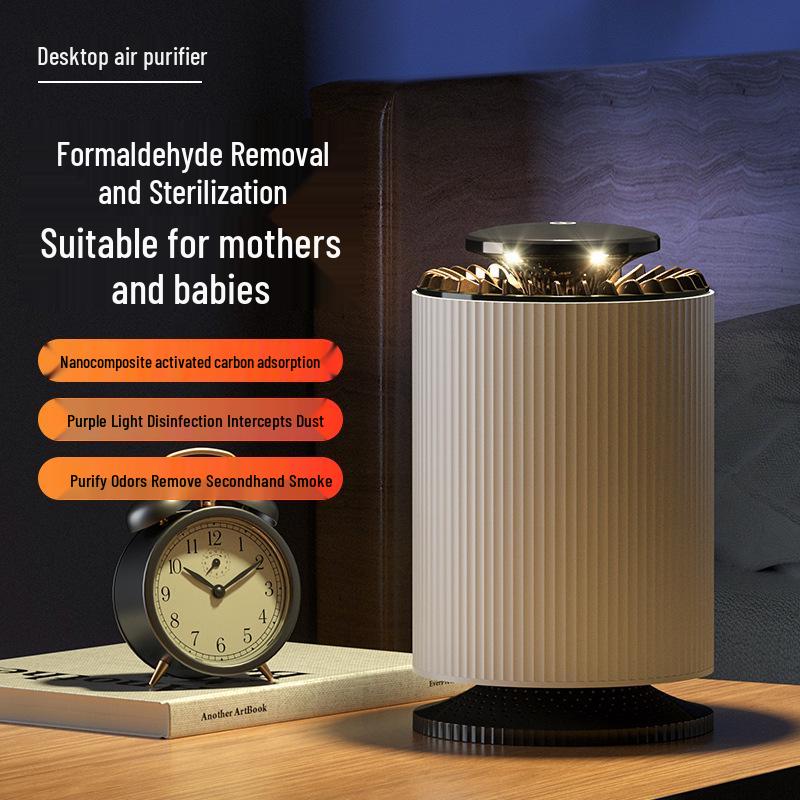 Compact Multifunctional USB Air Purifier for Home and Car