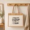 Sac cabas - PLANETEE - J'peux pas minimaliste - Toile de jute et coton - 21 L (43×33×21 cm) - Anses 65 cm