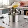 Öltank mit auslaufsicherem Deckel Edelstahlbehälter Großer Durchmesser Frittieröl Butter Schmelzen Soßenzubereitung Kochölhalter
