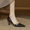 Fashion NEW Spring/Autumn Women Pumps Pointed Toe Thin Heel Shoes Genuine Leather Shoes for Women Concise Shallow Shoes Stiletto Heels