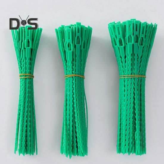 100 Pcs Reusable Plant Ties Adjustable Plant Twist Ties Self-locking Cable Ties for Indoor Outdoor Climbing Plants Cables Organization