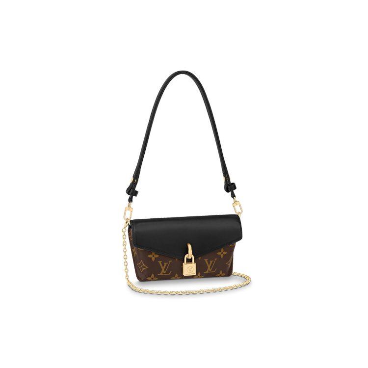 Louis Vuitton Vorhängeschloss An Riemen Leinwand Mit Leder Abschließbare Tasche, Umhängetasche, Handtasche Regulär Damen M80559