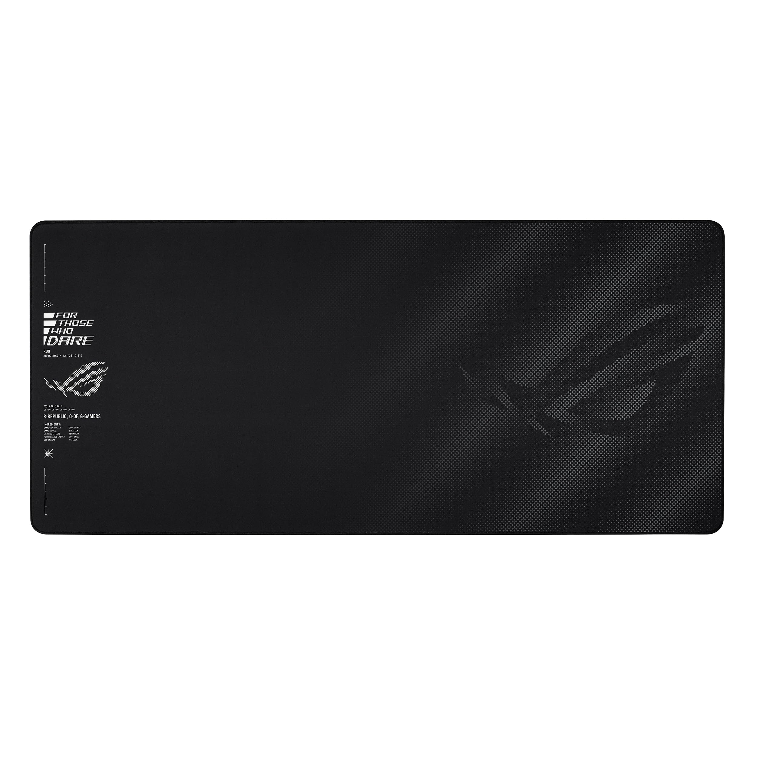 

ASUS Gaming Mouse Sheath II Flat Rubber Pad/ROG XXL/Large/Cooling Fabric/Anti-Fray Stitching/With Anti-Slip Base/