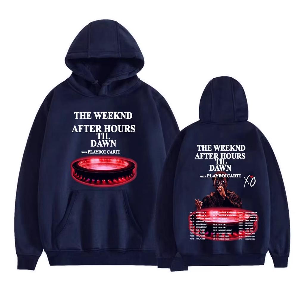 2026 Hot Sale The Weeknd Xo After Hours Til Dawn Album Hoodies Men Women Fashion Vintage Soft Cotton Sweatshirt Hip Hop Streetwear Oversized Hoodie