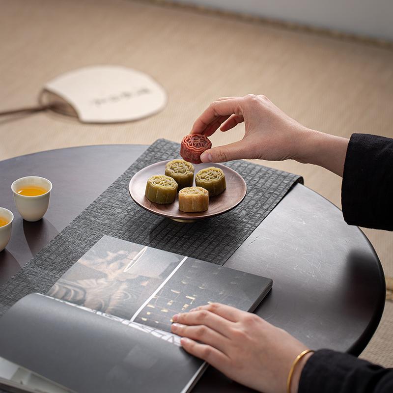 Exquisite Walnut Wooden Tea Tray Dried Fruit Snack Fruit Plate  Dessert Plate Tea Shop Tea Tray Cake Pan Dim Sum Dish Plates