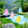 10 / 20pcs Luminous Mini Resin Gorilla Glow In The Dark Compact Miniature Chimpanzee Tiny Monkey Animal Figures Ideal for DO-IT-YOURSELF Fairy Garde