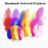 Colorful Feather Craft Feather Rainbow Color Children's Feather Handmade Wedding DIY Decoration Feather 3-5 Inch