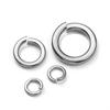 304 Stainless Steel Spring Washer - US/UK Standard, Open Design, Sizes 4# To 1 Inch