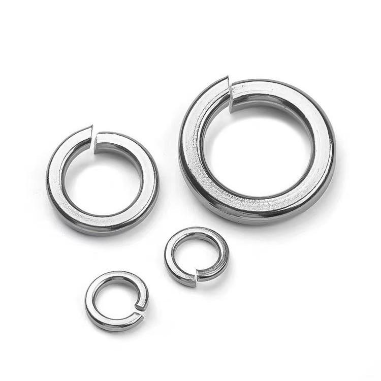 304 Stainless Steel Spring Washer - US/UK Standard, Open Design, Sizes 4# To 1 Inch