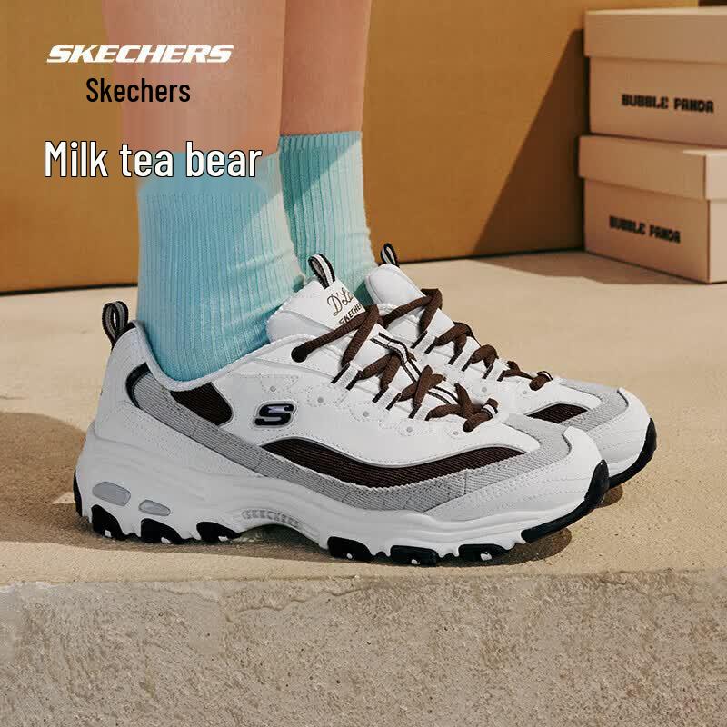 Skechers Milk Tea Bear Retro Panda Dad Shoes 896276 39