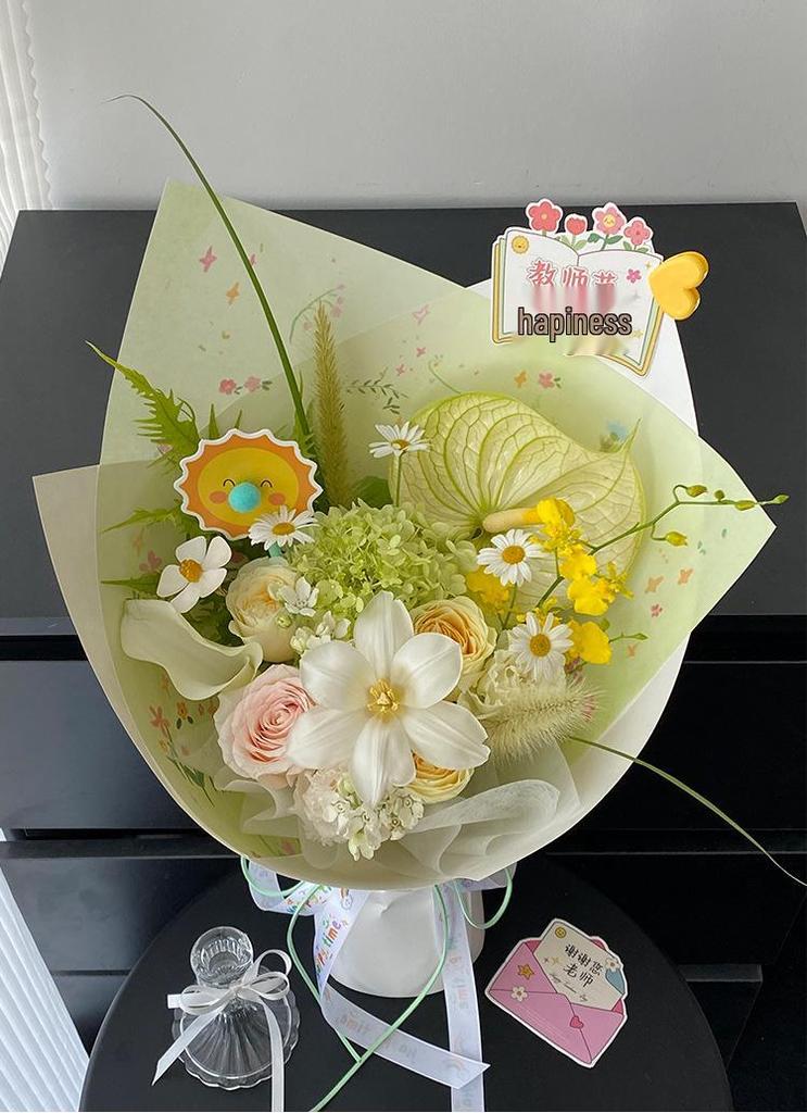 Kapok Handmade DIY Fresh Flower Wrapping Paper for Bouquets