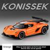1:32 Die-cast Metal simulation Konissek Alloy model car sound & light boys' toy gift Off-road vehicle Collection model car
