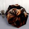 1pc Floral Dachshund Duo Umbrella with Plastic Handle,Suitable for All Seasons Home Travel Outdoor UmbrellaM1200