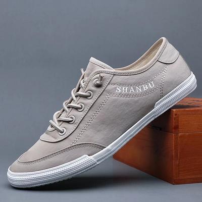 Heren casual lage hulp canvas schoenen lente sport vrijetijdsschoenen met platte zomer comfortabele ademende gevulkaniseerde schoenen