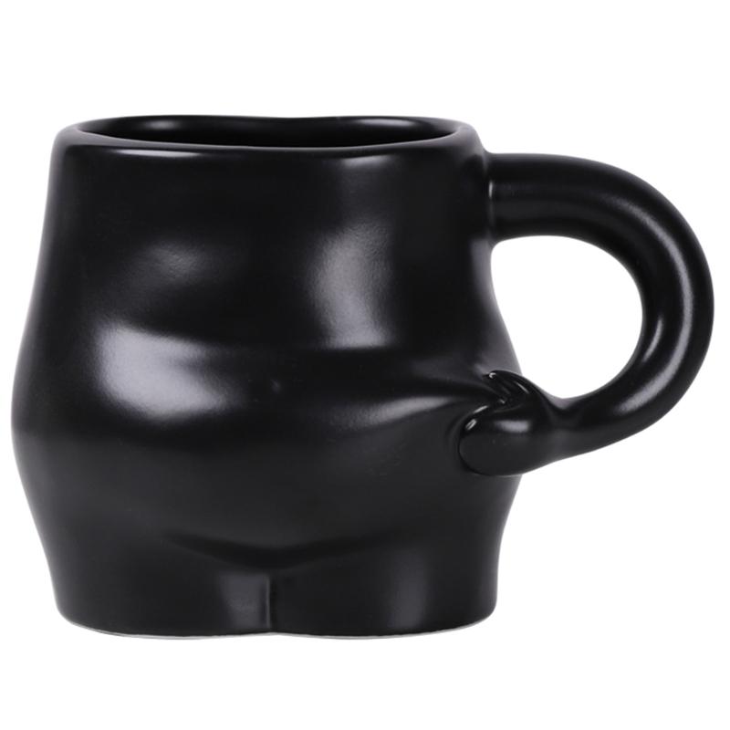 Canecas de Café Únicas Caneca Barriguda Caneca de Aderência Confortável Caneca Divertida em Forma de Barriga Utensílios de Bebida de Cozinha Canecas de Cerâmica para Café