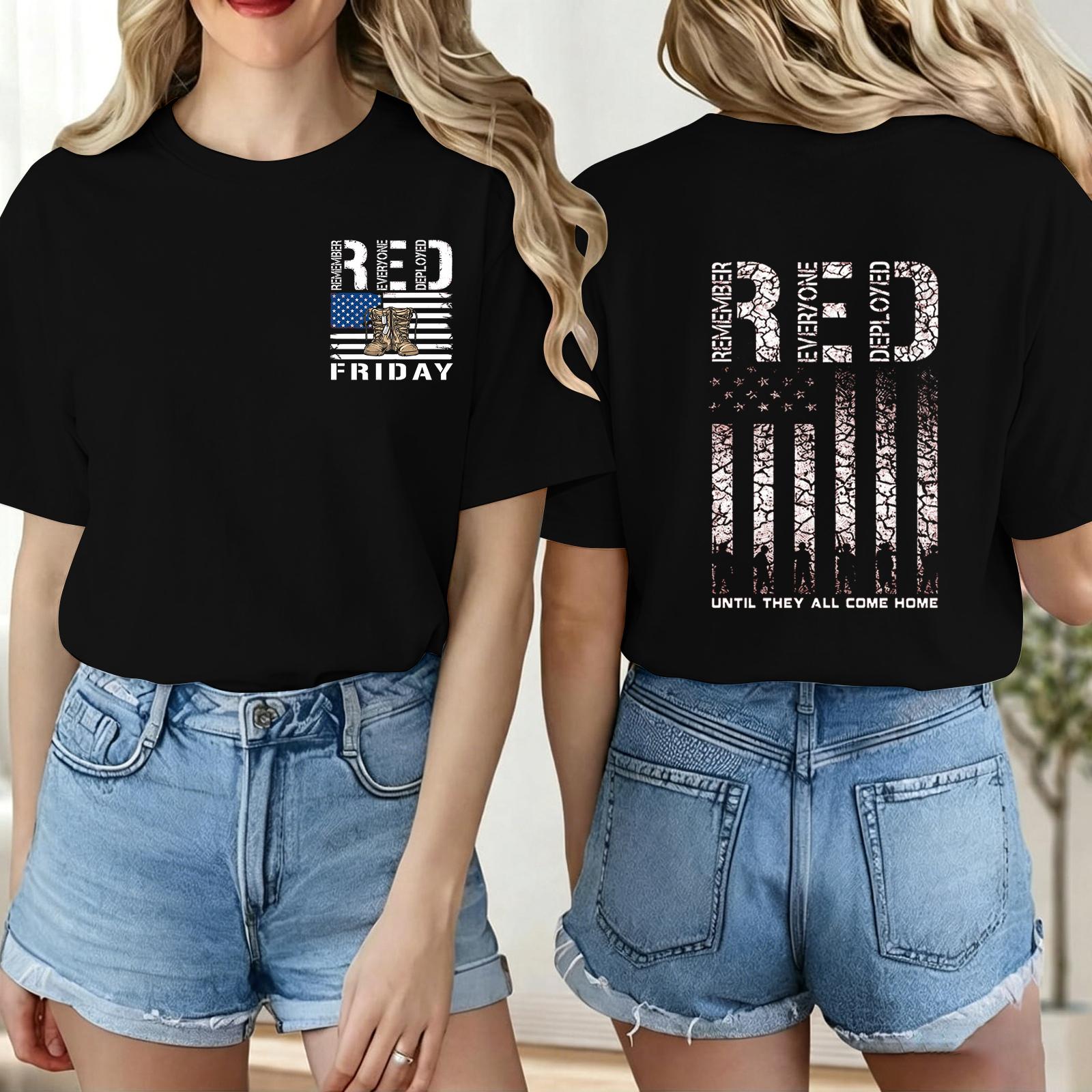 

Women s Casual Short Sleeve T-Shirt Loose Fit Crew Neck Letter Print Top Comfortable Everyday Wear Lightweight Fabric S чёрный