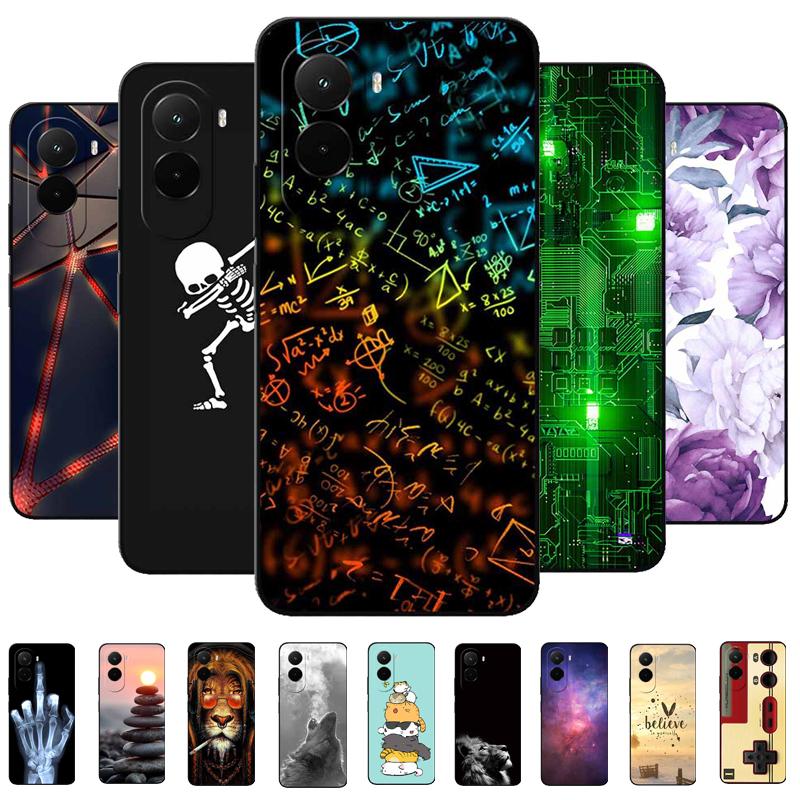 Soft Case For Xiaomi Poco M7 4G Cartoon Back Cover For PocoM7 M7 Silicone Bumper Protective Shockproof Capa Pocom7 4G Lion Coque