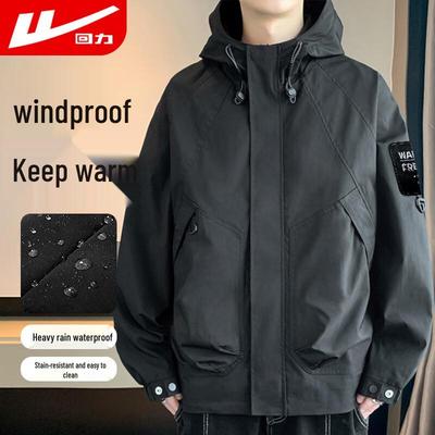 Warrior Men's Hooded Windproof Sports Jacket