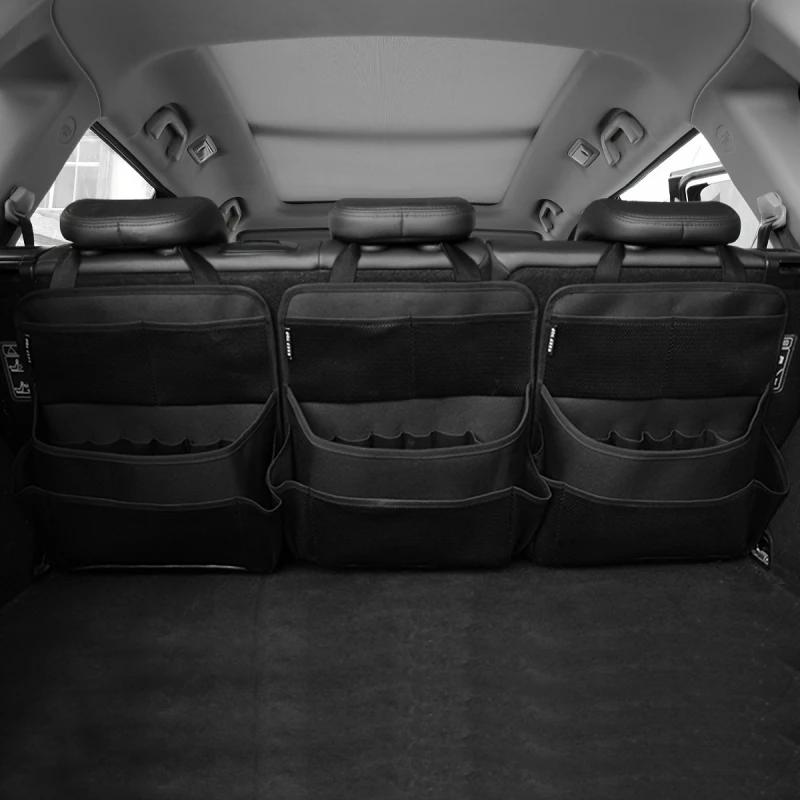 Universal Car Trunk Organizer Backseat Storage Bag Oxford Seat Multi-use Back Automobile Capacity Adjustable Interior Storage