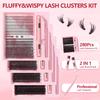 JOMAY Natural DIY Lash Cluster Kit Custom Logo Cluster Lashes C D Curl New Package Soft Cluster Lashes