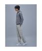 SHIFT.G Wool Texture Hoodie Sweater Gray