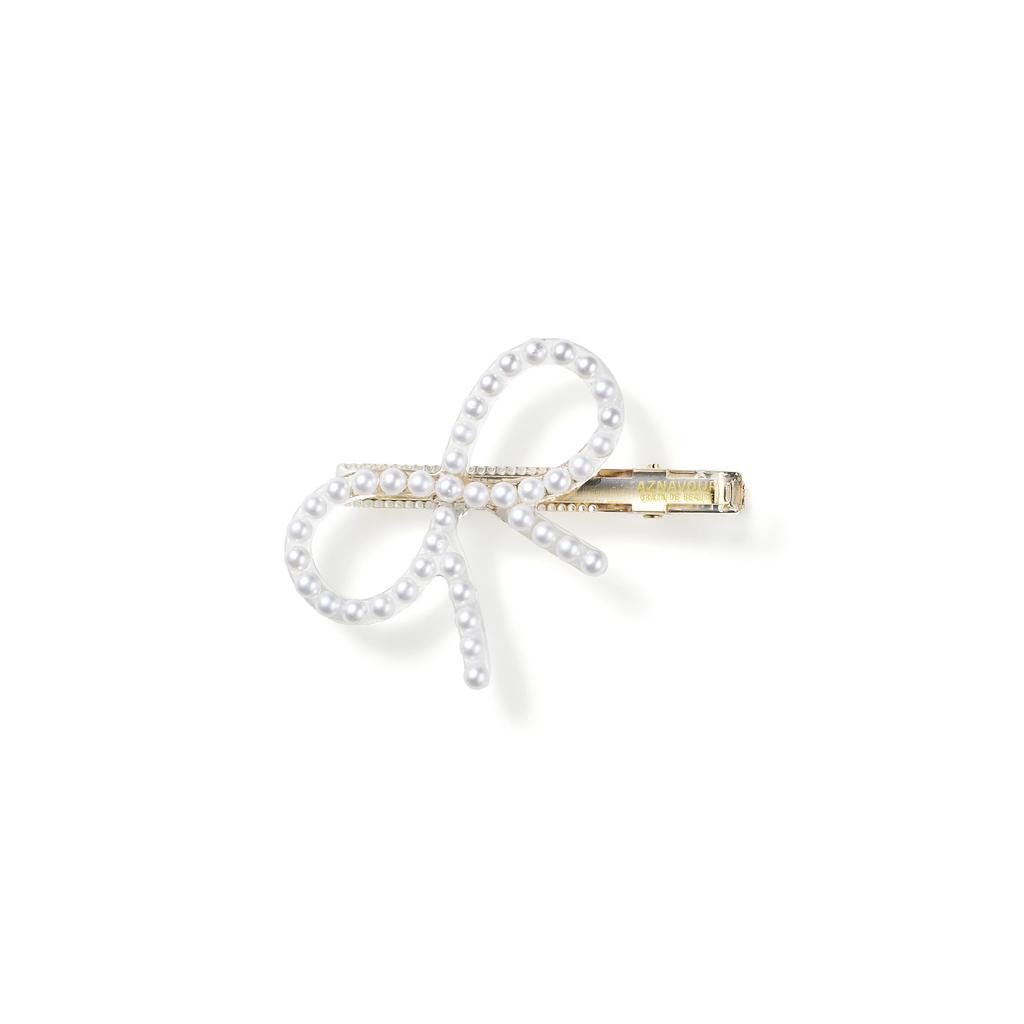 Aznavour Bubble Pearl Ribbon Clip